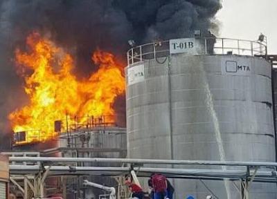 جزئیات آتش سوزی مخزن های نفتی شهرک صنعتی خلیج فارس بندرعباس ، 8 نفر مصدوم شدند